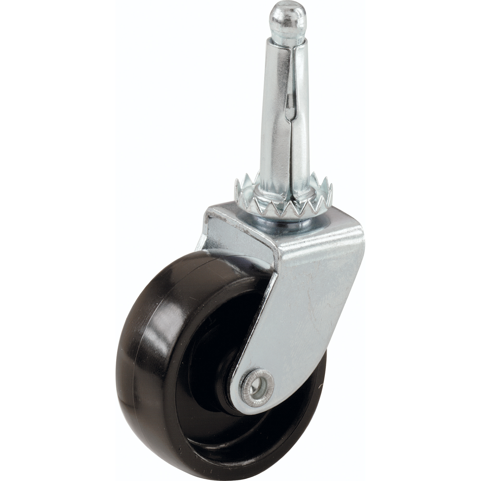 Shepherd Hardware Light Duty Swivel Casters - 1.63in. Dia., Plastic, 50-Lb. Capacity, 6 Pcs, Model# 9559